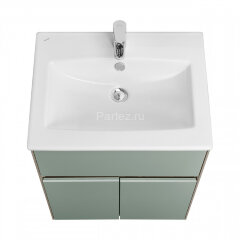 Тумба под раковину Aquaton Форест 60 см универсальный монтаж, дуб рошелье/сумеречный голубой (1A2782