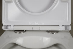 Унитаз подвесной Azario PRO 490х345х355 безободковый, в комплекте с быстросъемным сидением микролифт