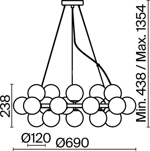 Подвесной светильник Maytoni MOD545PL-25B
