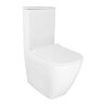 Унитаз-компакт Azario MIRADA S 385х620х920 напольный, безободковый в комплекте с бачком и сиденьем м