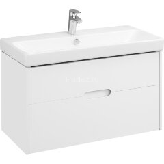 Тумба под раковину Aquaton Оливия 90 подвесная, цвет белый матовый (1A254401OL010)