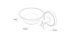 Мыльница Fixsen Adele, Хром (FX-55008)