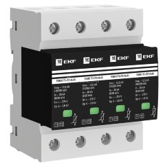 Устройство защиты от импульсных перенапряжений Т1+Т2; Iimp-12.5kA; In-20kA; Uc-275В; 1+1 PROxima EKF