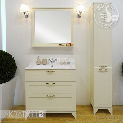 Пенал напольный AQUATON Леон Дуб бежевый (1A187903LBPR0)