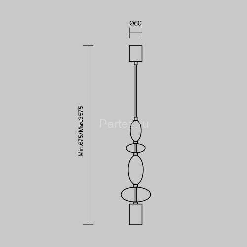 Подвесной светильник Maytoni MOD071PL-L8B3K2