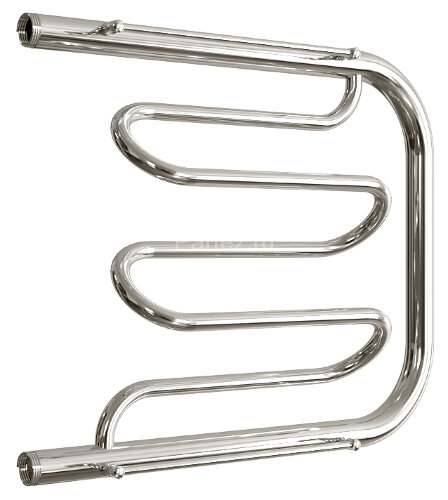 Полотенцесушитель водяной ДВИН Dw фокстрот 50/60 c полкой, полированный (4627086011742)