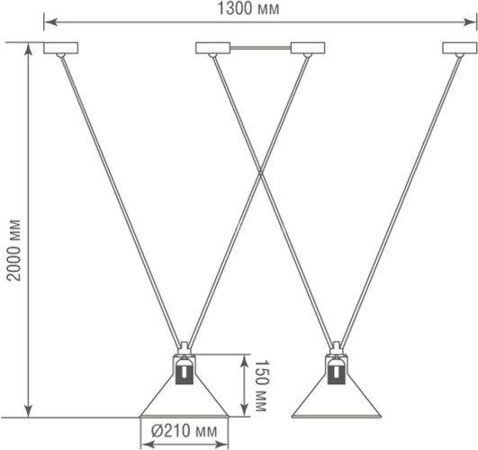 Подвесной светильник Donolux DL20653S2Black