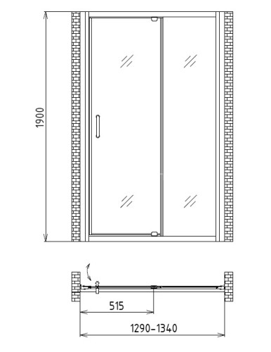 Душевая дверь Gemy Sunny Bay S28191D