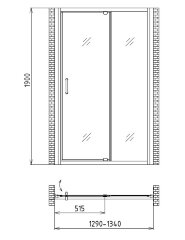 Душевая дверь Gemy Sunny Bay S28191D