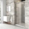 Душевая дверь Ravak раздвижная 110х190, толщина полотна 6мм универсальная, цвет профиля хром