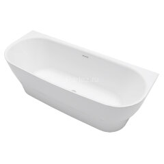 Ванна акриловая Azario OLEAN 1700x750x580 пристенная, в комплекте с сифоном и металлической рамой (O