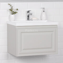 Комплект тумба Итана Verona 60 597х378х450 подвесная, с раковиной Natella 60, керамик (CS00080612)